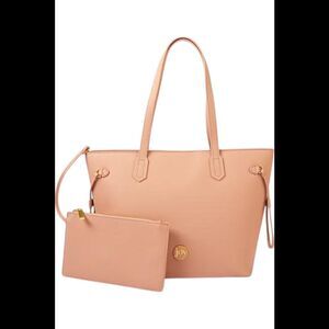 Joy Clean & Chic Saffiano Leather Couture Tote & Wristlet Set Blush